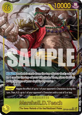 Marshall.D.Teach (119) (Alternate Art) (OP16-119) - The Time of Battle Foil - Card Brawlers