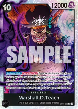 Marshall.D.Teach - OP09-093 (Reprint) (OP09-093) - Premium Booster -The Best- Vol. 2 Foil - Card Brawlers