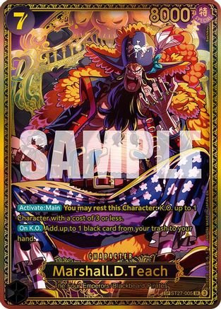 Marshall.D.Teach (ST27-005) (SP) (ST27-005) - The World's Strongest Warriors Foil - Card Brawlers