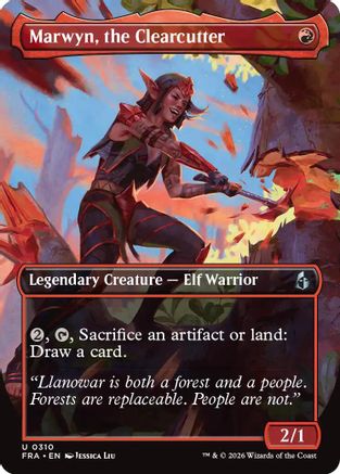 Marwyn, the Clearcutter (Borderless) (FRA-310) - Reality Fracture Foil - Card Brawlers
