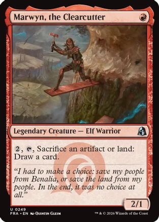 Marwyn, the Clearcutter (FRA-249) - Reality Fracture - Card Brawlers