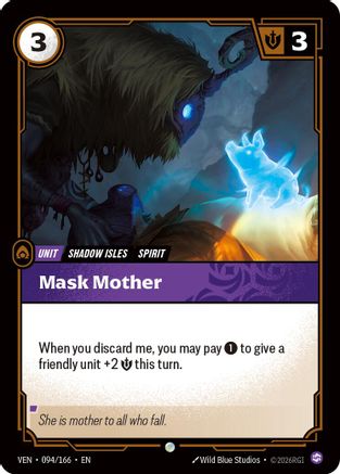 Mask Mother (094/166) - Vendetta Foil - Card Brawlers