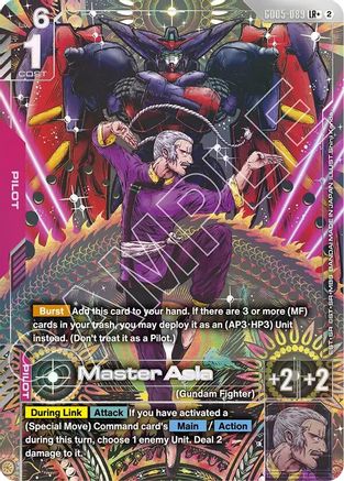 Master Asia (LR+) (GD05-089) - Freedom Ascension Holofoil - Card Brawlers