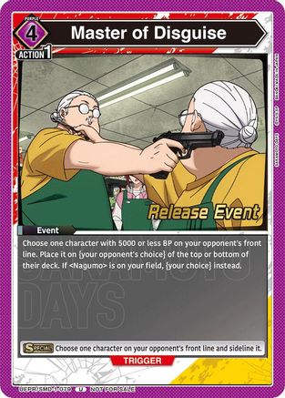 Master of Disguise (Release Event) (UE19BT/SMD-1-079) - UE19BT SAKAMOTO DAYS Release Event Cards - Card Brawlers