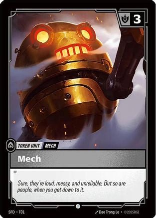 Mech // Gold (T01 // T03) - Spiritforged - Card Brawlers