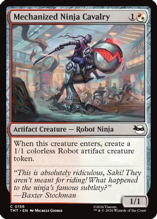 Mechanized Ninja Cavalry (TMT-156) - Teenage Mutant Ninja Turtles - Card Brawlers