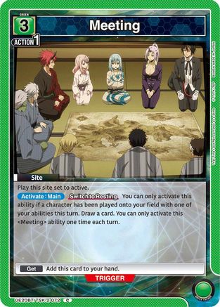 Meeting (UE20BT/TSK-2-072) - UE20BT That Time I Got Reincarnated as a Slime - Card Brawlers