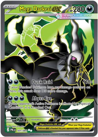 Mega Darkrai ex (101/084) - Holofoil [ME05 Pitch Black] - Card Brawlers
