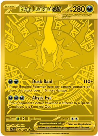 Mega Darkrai ex (120/084) - Holofoil [ME05 Pitch Black] - Card Brawlers