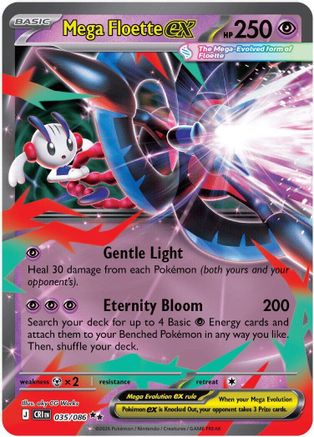 Mega Floette ex (035/086) - Holofoil [ME04 Chaos Rising] - Card Brawlers