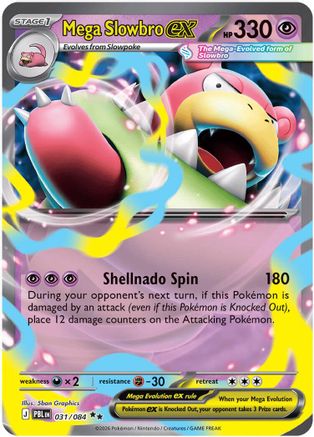 Mega Slowbro ex (031/null) - Holofoil [ME05 Pitch Black] - Card Brawlers