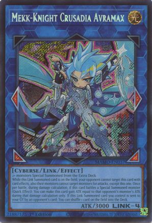 Mekk-Knight Crusadia Avramax (Secret Rare) (MAMO-EN037) - Magnificent Monsters 1st Edition - Card Brawlers