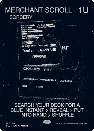 Merchant Scroll (0144) (SLZ-144) - Secret Lair x MSCHF: The Zeta Set - Card Brawlers