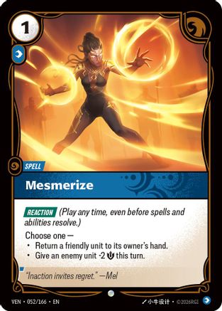 Mesmerize (052/166) - Vendetta Foil - Card Brawlers