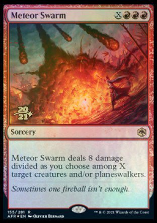 Meteor Swarm [Dungeons & Dragons: Adventures in the Forgotten Realms Prerelease Promos] - Card Brawlers