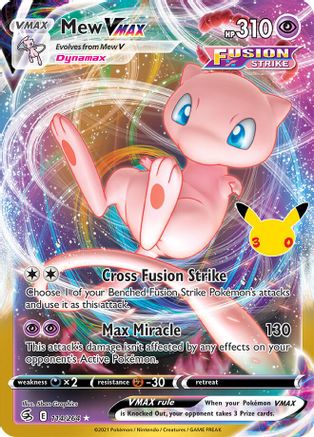 Mew VMAX (114/null) - Holofoil [ME 30th Celebration Classic Collection] - Card Brawlers