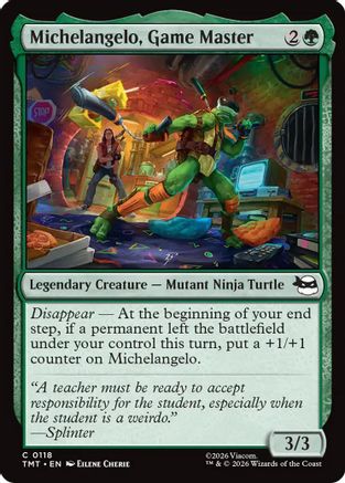 Michelangelo, Game Master (TMT-118) - Teenage Mutant Ninja Turtles - Card Brawlers