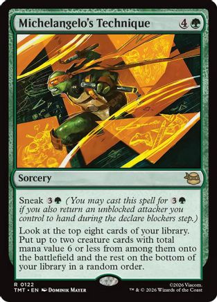 Michelangelo's Technique (TMT-122) - Teenage Mutant Ninja Turtles - Card Brawlers