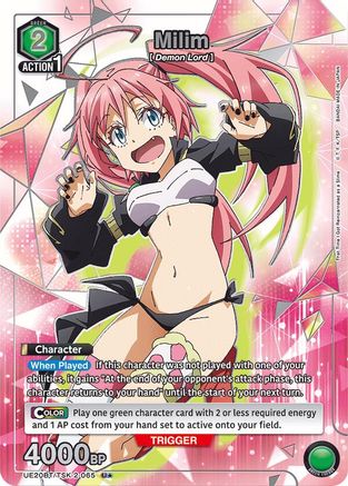 Milim (065) (U*) (UE20BT/TSK-2-065) - UE20BT That Time I Got Reincarnated as a Slime Foil - Card Brawlers