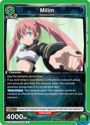 Milim (P-006) (UE20BT/TSK-P-006) - UE20BT That Time I Got Reincarnated as a Slime Foil - Card Brawlers