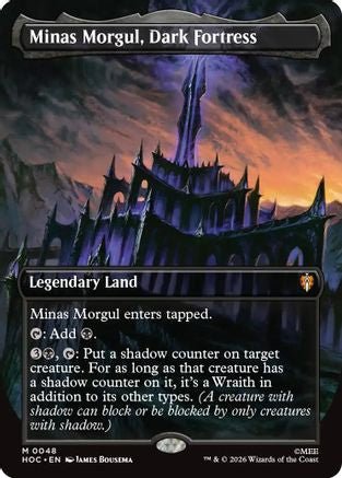 Minas Morgul, Dark Fortress (Borderless) (HOC-048) - The Hobbit: Eternal-Legal Foil - Card Brawlers
