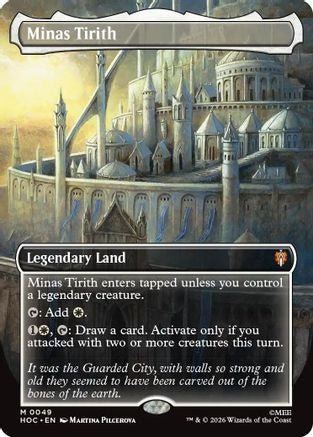 Minas Tirith (Borderless) (HOC-049) - The Hobbit: Eternal-Legal - Card Brawlers