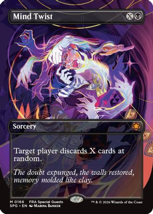 Mind Twist (Borderless) (SPG-166) - Special Guests Foil - Card Brawlers