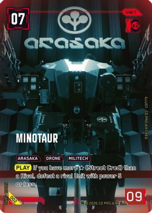 Minotaur (002) - Night City Brawl Season 1 Foil - Card Brawlers