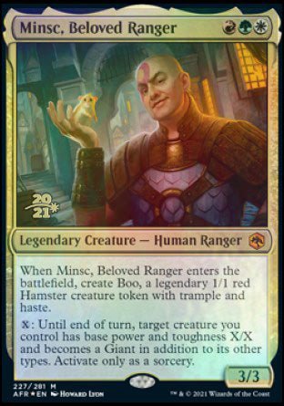 Minsc, Beloved Ranger [Dungeons & Dragons: Adventures in the Forgotten Realms Prerelease Promos] - Card Brawlers