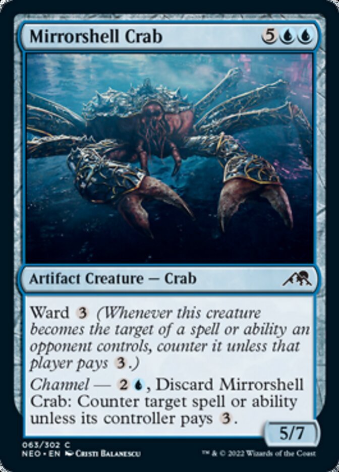 Mirrorshell Crab [Kamigawa: Neon Dynasty] - Card Brawlers