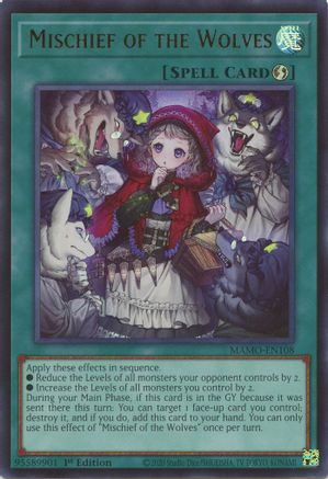 Mischief of the Wolves (MAMO-EN108) - Magnificent Monsters 1st Edition - Card Brawlers