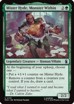 Mister Hyde, Monster Within (MSH-176) - Marvel Super Heroes Foil - Card Brawlers