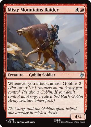 Misty Mountains Raider (HOB-105) - The Hobbit - Card Brawlers