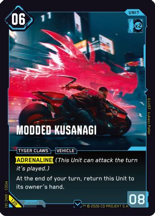 Modded Kusanagi (120) - Welcome to Night City Retail - Card Brawlers