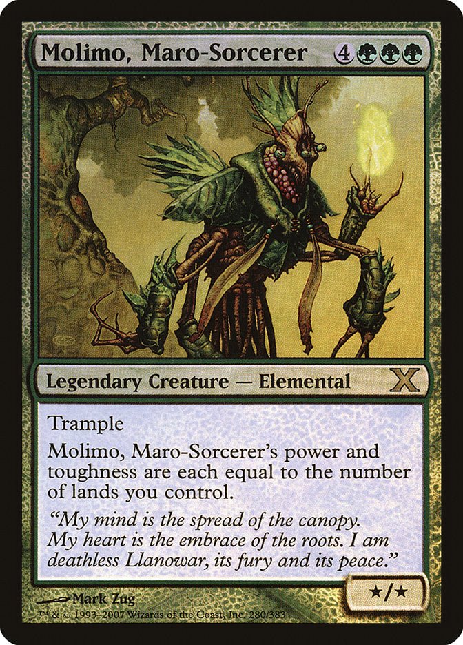 Molimo, Maro - Sorcerer (Premium Foil) [Tenth Edition] - Card Brawlers