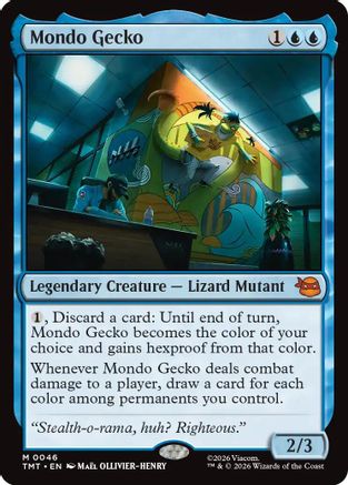 Mondo Gecko (TMT-046) - Teenage Mutant Ninja Turtles Foil - Card Brawlers