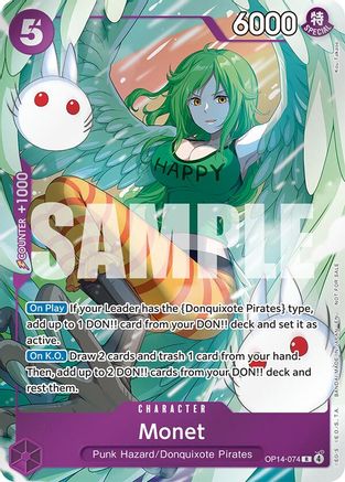 Monet (Dash Pack) (OP14-074) - The Azure Sea's Seven Foil - Card Brawlers