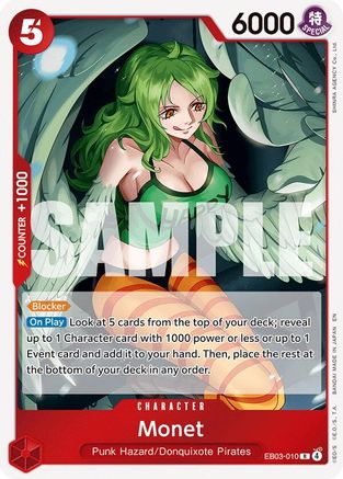 Monet (EB03-010) - Extra Booster: One Piece Heroines Edition Foil - Card Brawlers