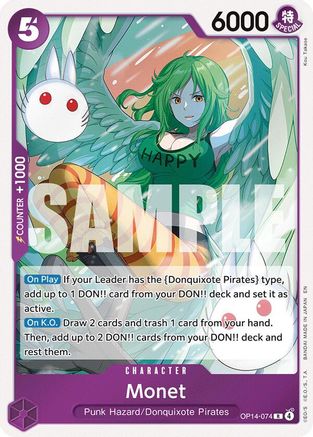 Monet (OP14-074) - The Azure Sea's Seven Foil - Card Brawlers