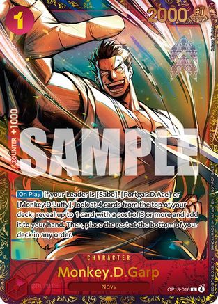 Monkey.D.Garp (Treasure Cup March 2026) (OP13-016) - One Piece Promotion Cards Foil - Card Brawlers