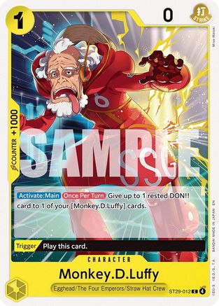 Monkey.D.Luffy (012) (ST29-012) - Starter Deck 29: Egghead - Card Brawlers