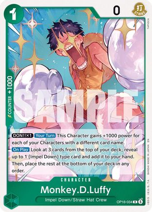 Monkey.D.Luffy (034) (OP16-034) - The Time of Battle Foil - Card Brawlers