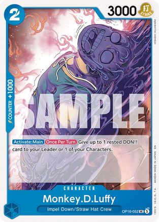 Monkey.D.Luffy (052) (OP16-052) - The Time of Battle - Card Brawlers