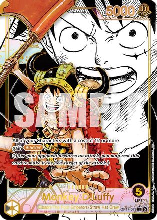 Monkey.D.Luffy (079) (Super Leader Alternate Art) (OP17-079) - The World's Strongest Warriors Foil - Card Brawlers
