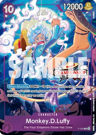 Monkey.D.Luffy (CS 26-27 Event Pack) (P-099) - One Piece Promotion Cards Foil - Card Brawlers