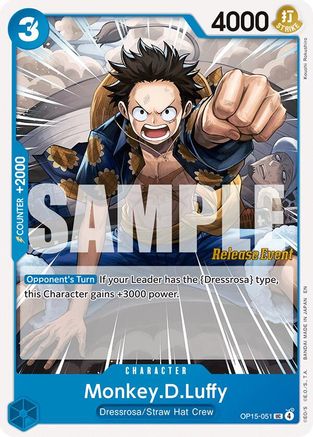 Monkey.D.Luffy (OP15-051) (OP15-051) - Adventure on Kami's Island Release Event Cards - Card Brawlers