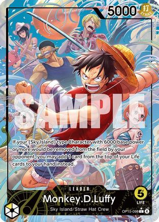 Monkey.D.Luffy (OP15-098) (Alternate Art) (OP15-098) - Adventure on Kami's Island Foil - Card Brawlers