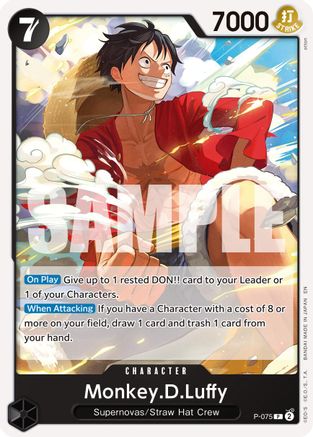 Monkey.D.Luffy - P-075 (Reprint) (P-075) - Premium Booster -The Best- Vol. 2 - Card Brawlers