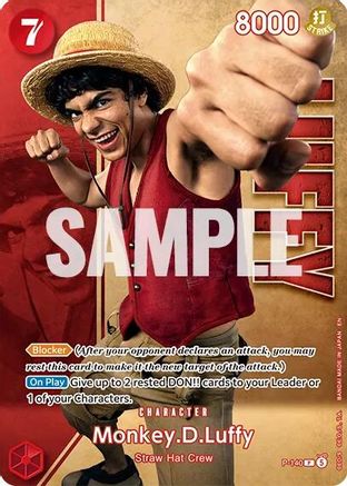 Monkey.D.Luffy - P-140 (Premium Card Collection -Live Action Edition Vol.2 Straw Hat Crew-) (P-140) - One Piece Promotion Cards Foil - Card Brawlers