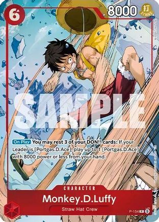Monkey.D.Luffy (Premium Card Collection -Flame-Flame Fruit Coliseum Edition-) (P-154) - One Piece Promotion Cards Foil - Card Brawlers
